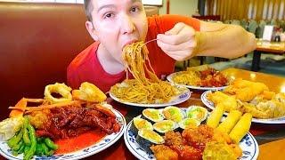 Massive Chinese Buffet • All You Can Eat • MUKBANG