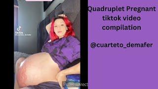 Mexican lady Pregnant with Quadruplets Tiktok compilation