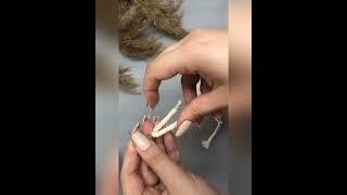 آسانترین روش ساخت گوشواره مکرومه_macrame_Diy macrame Earrings