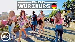  Germany 4K Walk - Würzburg City Center Tour | June 2021