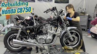 Restoring a Classic 40 Year Old Honda CB750 Motorcycle  Part 4