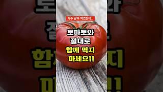 토마토와 절대로 같이 먹지 마세요!! #건강정보 #토마토요리