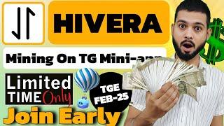 Hivera Airdrop - DePIN Mining On TG Mini-app - Join Early - Limited Time