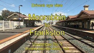 Drivers eye view, Moorabbin to Frankston, Nov 2024