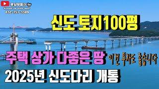 영종 신도 대교 2025년 하반기 개통,신도토지 100평 추천 다용도 사용가능 토지 이런건 투자해도 좋습니다