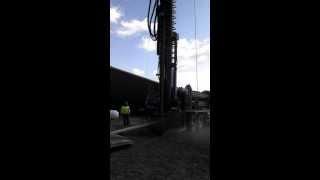 Vertical loop Geothermal installation in Mendon, NY outside Rochester