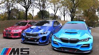 Three Modified Monsters/BMW M5 F90-G90-E60