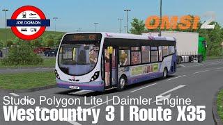 OMSI 2 | Westcountry 3 | Route X35 | Studio Polygon Lite | Daimler Engine | First Halifax