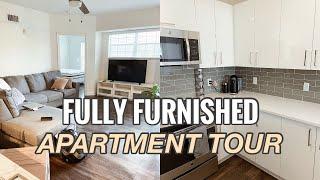 FULL FURNISHED FLORIDA APARTMENT TOUR 2021  | 2 Bed, 2 Bathroom In Florida