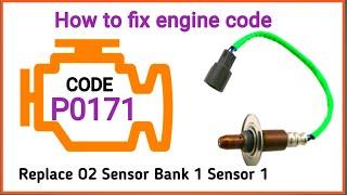 how to Fix Engine Code ! p0171 system too Lean !  Replace o2 Sensor Bank 1 sensor 1, Subaru xv