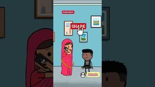 FunToonWorld-animation||Bechara Pati(बेचारा पति)||hindifunny shorts#indiancartoon#comedy#youtube