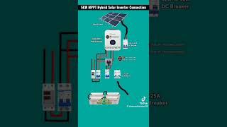 5 kw Mppt hybrid solar inverter connection