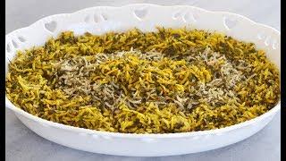 Sabzi Polow Persian rice & herbs طرز تهیه سبزی پلو (با ماهی) خوشمزه