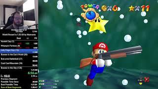 Shotgun Mario 64 - 120 Star Speedrun in 1:27:57