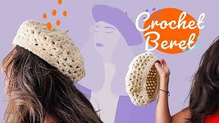 The Gourmet Beret ₊‧ Free Crochet Pattern ⋅˚₊‧ 𐙚 ‧₊˚ ⋅ très chic ‍