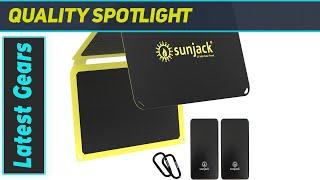 SunJack 25 Watt Foldable Solar Panel + 2X 10000mAh Power Banks: Best Solar Charger for