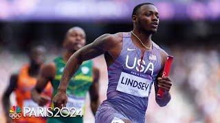 U.S. men's 4x100m relay team through to final with a commanding heat | Paris Olympics | NBC Sports