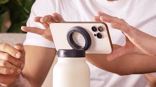 Ringo: The Water Bottle That Magnetically Holds Your Phone