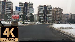 4K| Diclekent Caddesi (DİYARBAKIR'DA KIŞ )