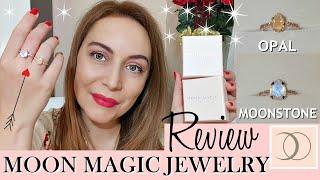 MOON MAGIC NATURAL GEMSTONES JEWELRY HAUL-REAL OPAL, MOONSTONE & WHITE TOPAZ RINGS REVIEW+UNBOXING