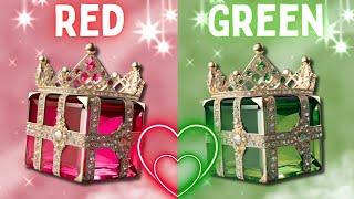 Choose your gift ||2 gift box challenge ||Red vs green Edition ️#wouldyourather