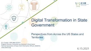 Digital Transformation Directions in US State Governments