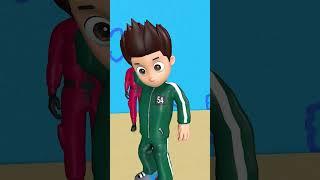 Ryder vs Chase: Breaking the Squid Game in a Crazy Way!  #animation #funny #memes