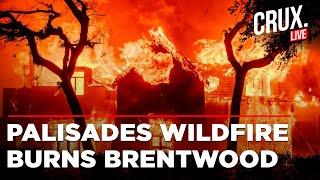 California Wildfire Live | Los Angeles Fire | LIVE Winds Push Palisades Fire Northeast | US News