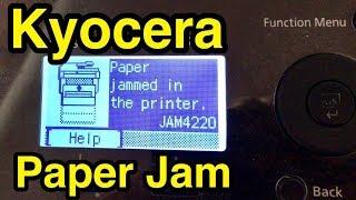 How to Clear Paper Jam - Kyocera Ecosys MFP Printers M2535, P2135, M2035, FS1035.