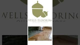 herringbone engineered wood with single border