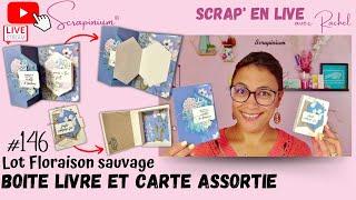 Boite livre et carte assortie - Floraison sauvage Stampin’ Up - Scrap’ en live n°146