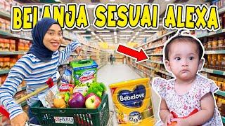 BELANJA BULANAN SESUAI KEMAUAN ALEXA!! BANYAK BANGET BELANJAANNYA!!