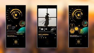 [] Neon Space Theme for Klwp (updated) - Tik tok
