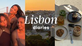 lisbon vlog 2024 | cute cafes, best sunset spots, four seasons stay + girls trip vibes 