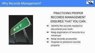 Records Management and Practical Applications