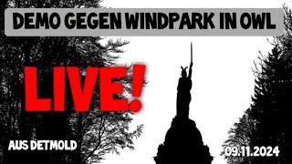  LIVE Demo gegen Windpark - Rettet die Adlerwarte & den Hermann Bürgerprotest in Detmold OWL NRW