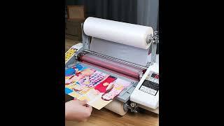 A3 A2 Paper Laminating Machine English Version Four Roller Cold Hot Laminator Rolling Machine