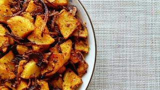 Fried & Tempered Potato with onion | Crispy Potatoes | Homemade Recipe | Food Gallery