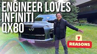 7 REASONS WHY ENGINEER LOVES THE 2025 INFINITI QX80 // BETTER THAN LEXUS LX 600?