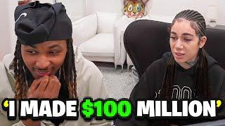 Bhad Bhabie Reveals How Much She Made On OF... (she beat life)