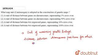 What map unit (Centimorgan) is adopted in the construction of genetic maps?