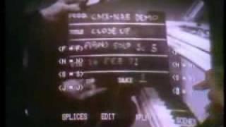 CMX-600 demo - First nonlinear editing system (1971) - Pt 1