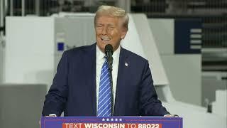 RAW VIDEO: Donald Trump delivers remarks in Waunakee, Wisconsin 2