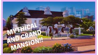Sims 4 Mythical Mansion Speed build Part 1 Grand entrance Newcrest!