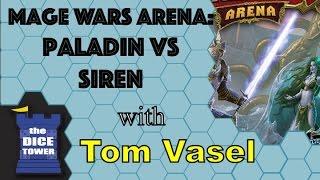 Mage Wars Arena: Paladin vs Siren Review - with Tom Vasel