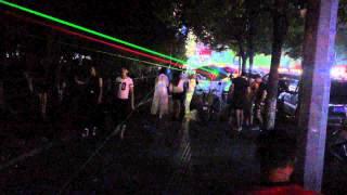 yiwu night laser shows to street vendors