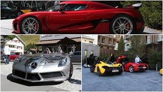 Crazy supercars in the Swiss alps - Stirling Moss,P1,Agera...