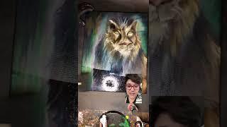 Snippet from our newest video, varnishing “Dearly Beloved “  enjoy!!! ️ #darkart #oddities