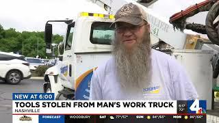 Tool stolen from man's work truck