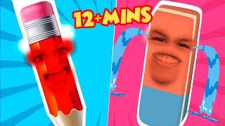 Funny Drawing Pencils + MORE | Millimone Kids Songs & Nursery Rhymes